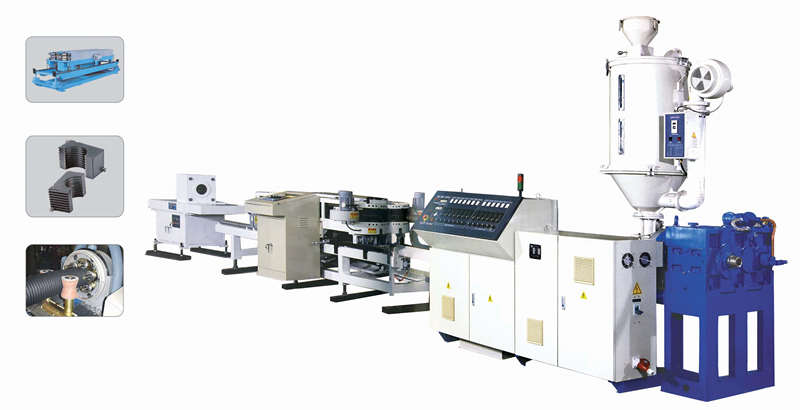 PP PP PVC Machine de tuyaux ondulé à paroi unique